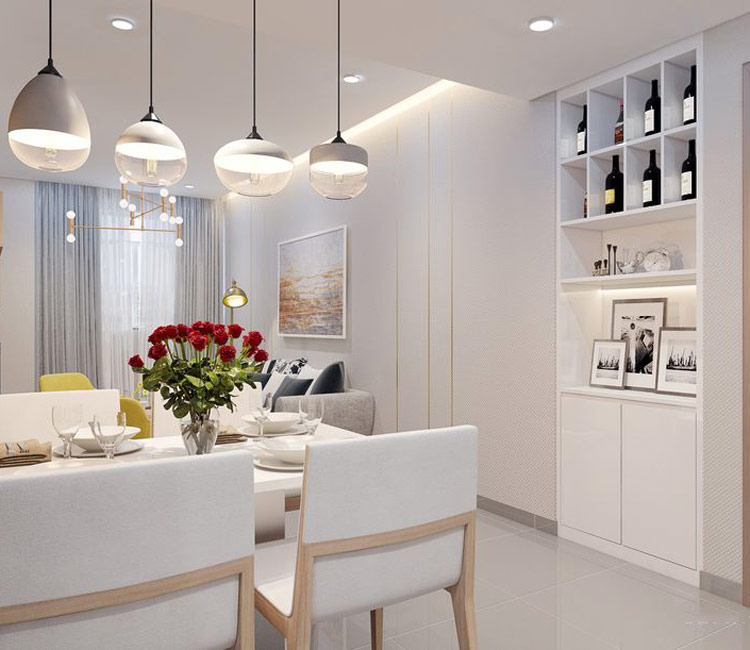 Thiết kế nội thất chung cư 49m2 - chị Vân Anh 3