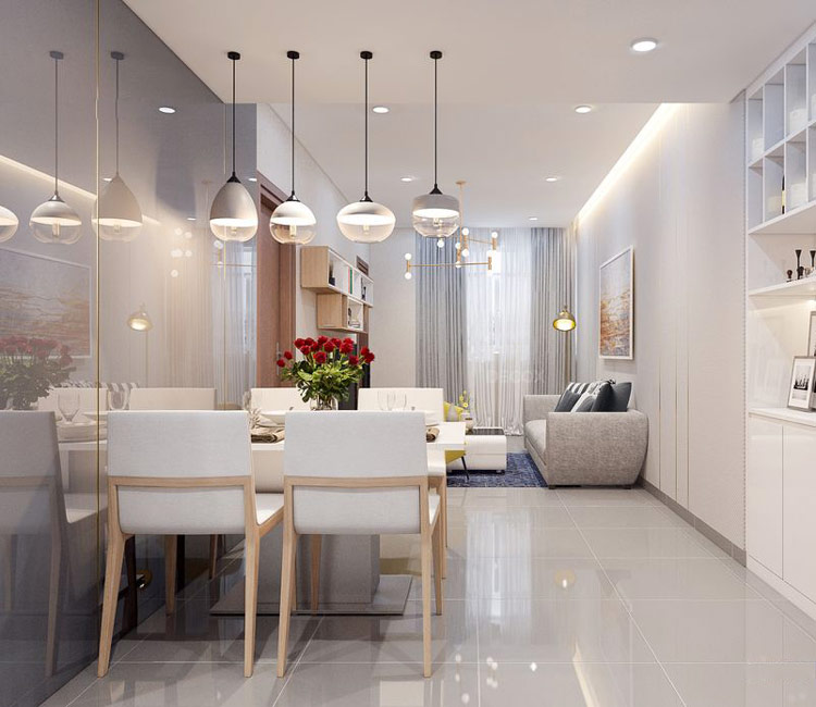 Thiết kế nội thất chung cư 49m2 - chị Vân Anh 4