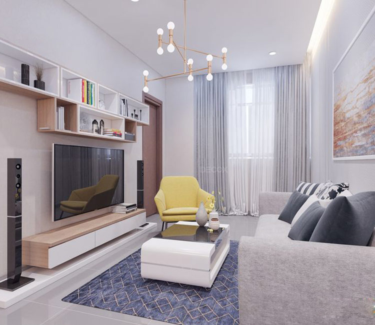 Thiết kế nội thất chung cư 49m2 - chị Vân Anh 17