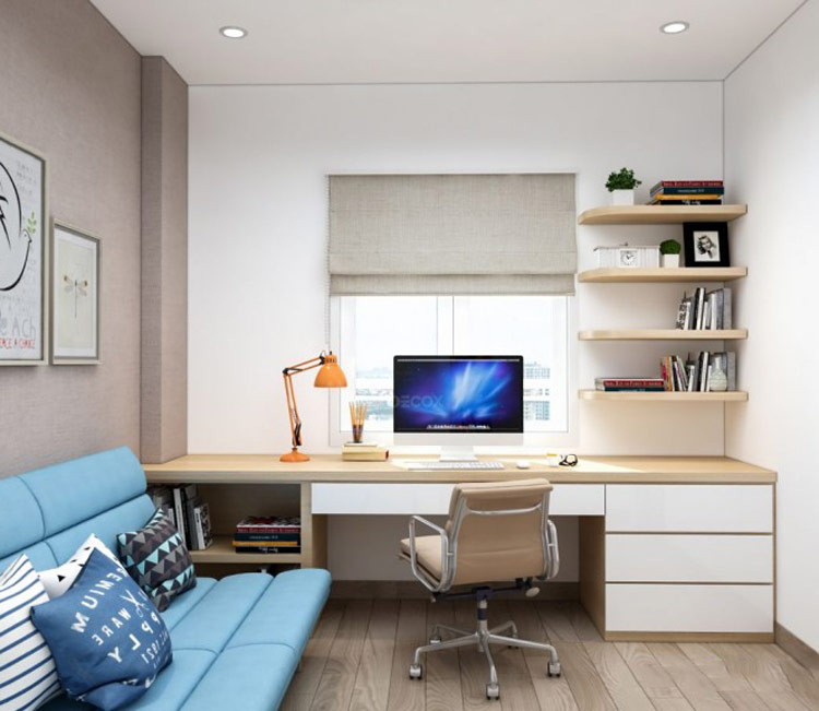 thiết kế nội thất chung cư 58m2 anh Hùng 6