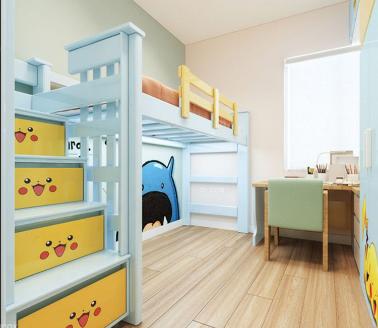 Thiết kế nội thất chung cư 58m2 - chị hương