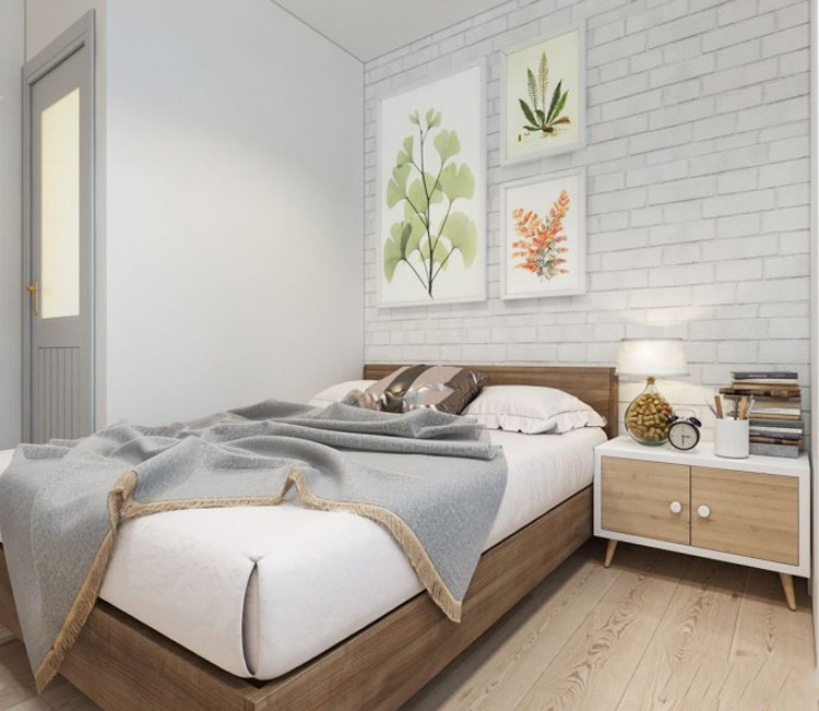 Thiết kế nội thất chung cư 58m2 - chị hương