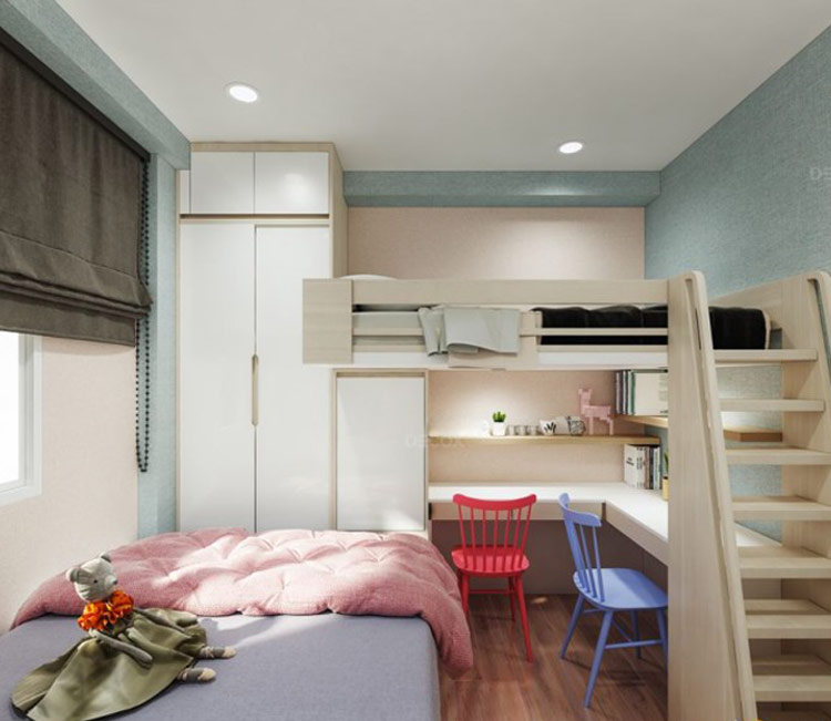 Thiết kế nội thất chung cư 60m2 Anh Trí 3