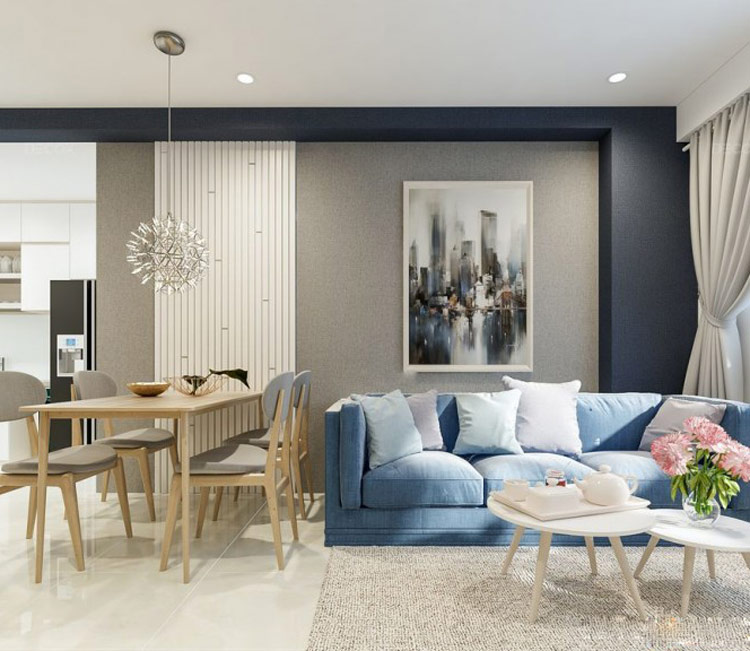 Thiết kế nội thất chung cư 60m2 Anh Trí 7