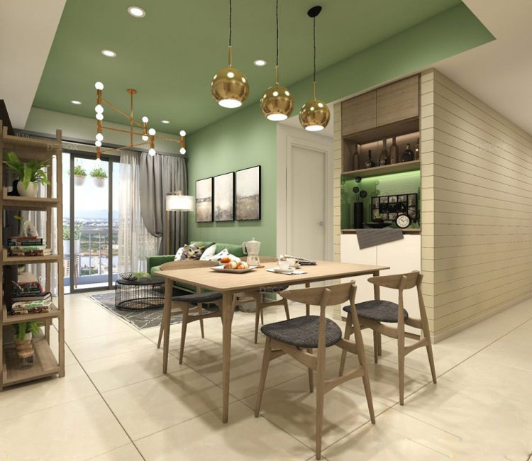 Thiết kế nội thất chung cư 64m2 - chị Linh An 12