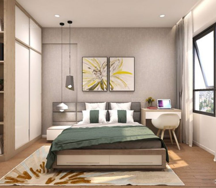 Thiết kế nội thất chung cư 64m2 - chị Linh An 3