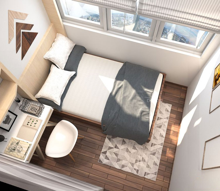 Thiết kế nội thất chung cư 64m2 OCT5 Resco - anh Sơn 9 thiet-ke-noi-that-chung-cu-64m2-resco (9)