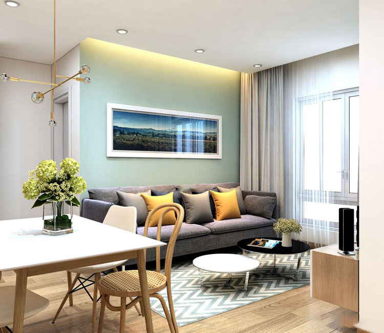 Thiết kế nội thất chung cư 65m2 Đại Thanh - anh Phúc 2