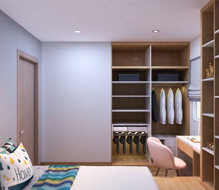 Thiết kế nội thất chung cư 68m2 FLC - anh Khôi 11