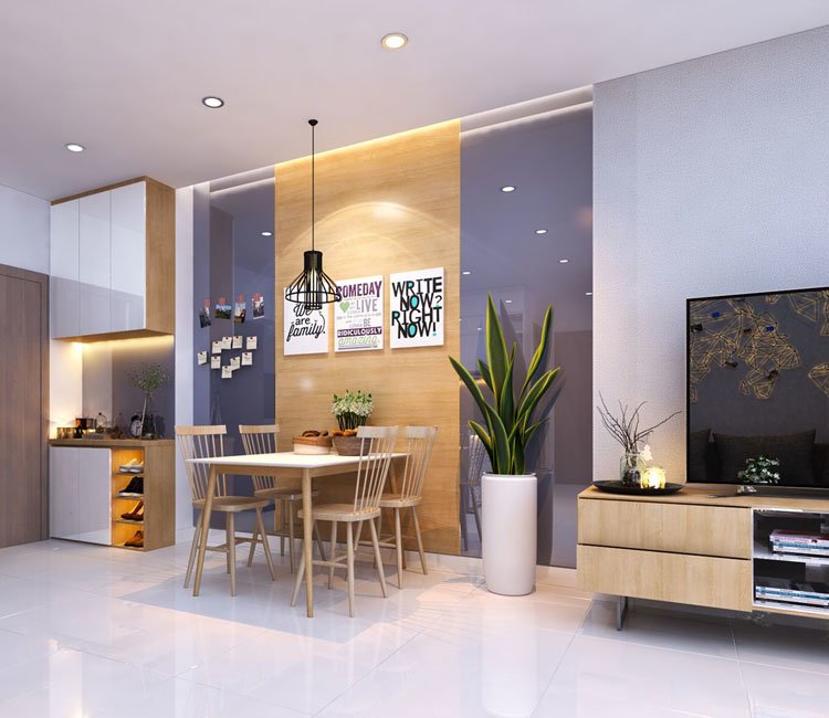 Thiết kế nội thất chung cư 68m2 FLC - anh Khôi 4