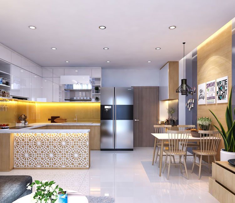 Thiết kế nội thất chung cư 68m2 FLC - anh Khôi 5