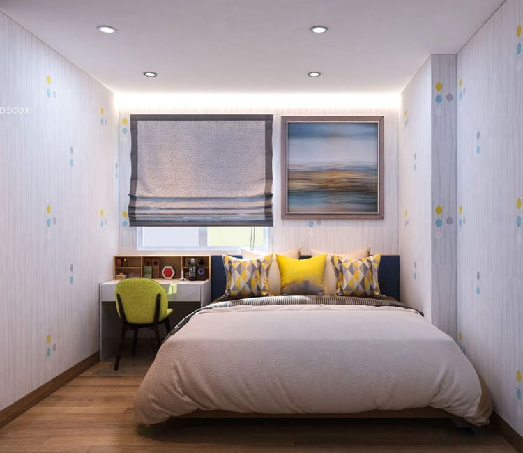 Thiết kế nội thất chung cư 68m2 FLC - anh Khôi 6