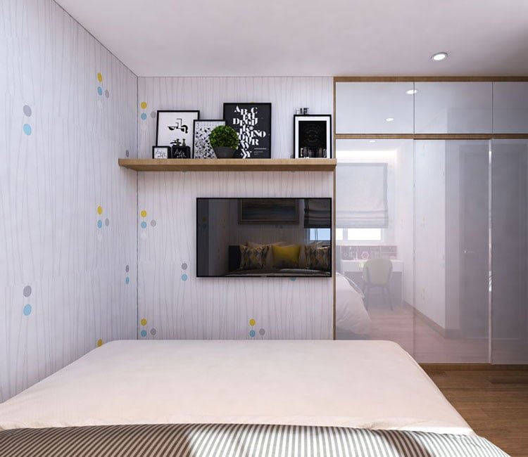 Thiết kế nội thất chung cư 68m2 FLC - anh Khôi 7