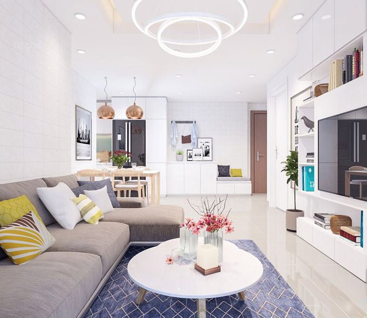 Thiết kế nội thất chung cư 68m2 Rainbow - Chị Thanh 2