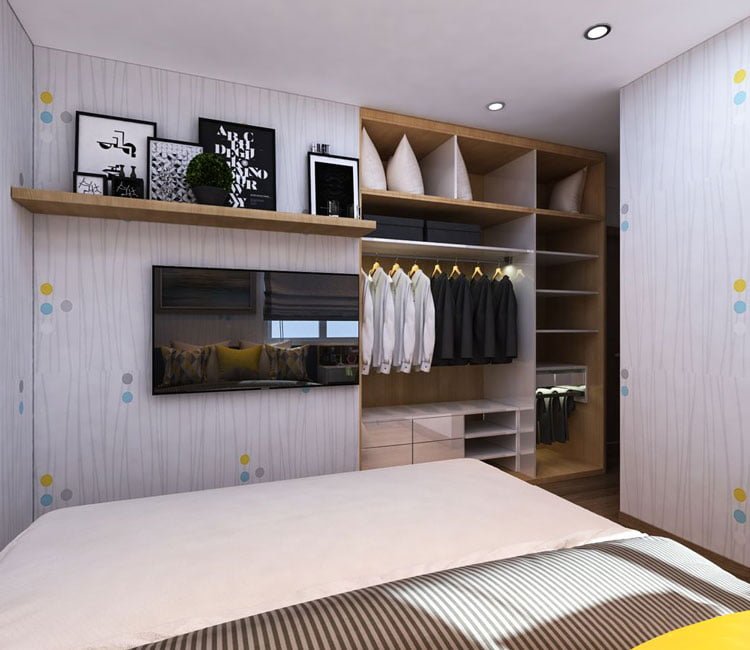 Thiết kế nội thất chung cư 68m2 FLC - anh Khôi 8