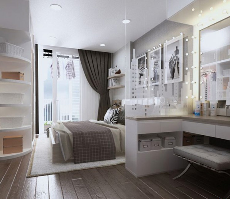 Thiết kế nội thất chung cư 68m2 Golden Plaza - Chị Ngọc Anh 9 thiết kế nội thất chung cư 68m2 - chị Ngọc Anh 16