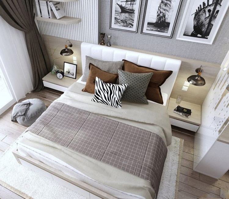 Thiết kế nội thất chung cư 68m2 Golden Plaza - Chị Ngọc Anh 10 thiết kế nội thất chung cư 68m2 - chị Ngọc Anh 17