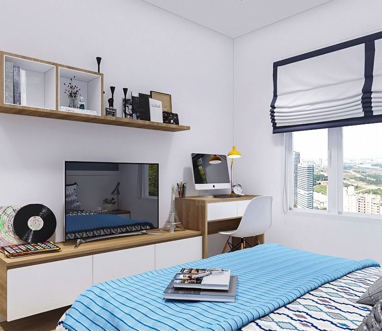 Thiết kế nội thất chung cư IMSPERIA SKY GARDEN 90m2- Chị Bình 2