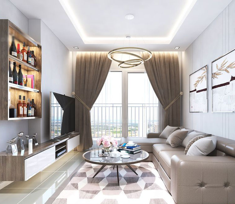 Thiết kế nội thất chung cư IMSPERIA SKY GARDEN 90m2- Chị Bình 4