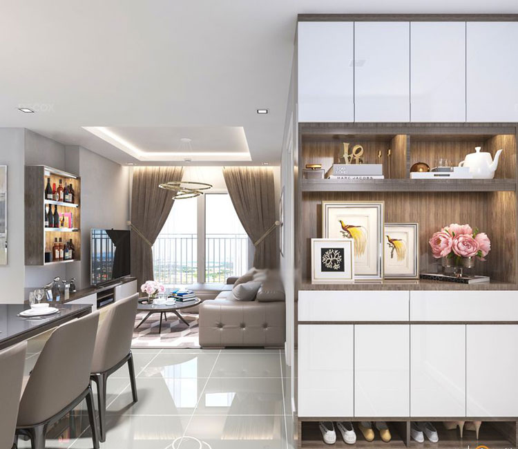 Thiết kế nội thất chung cư IMSPERIA SKY GARDEN 90m2- Chị Bình 5