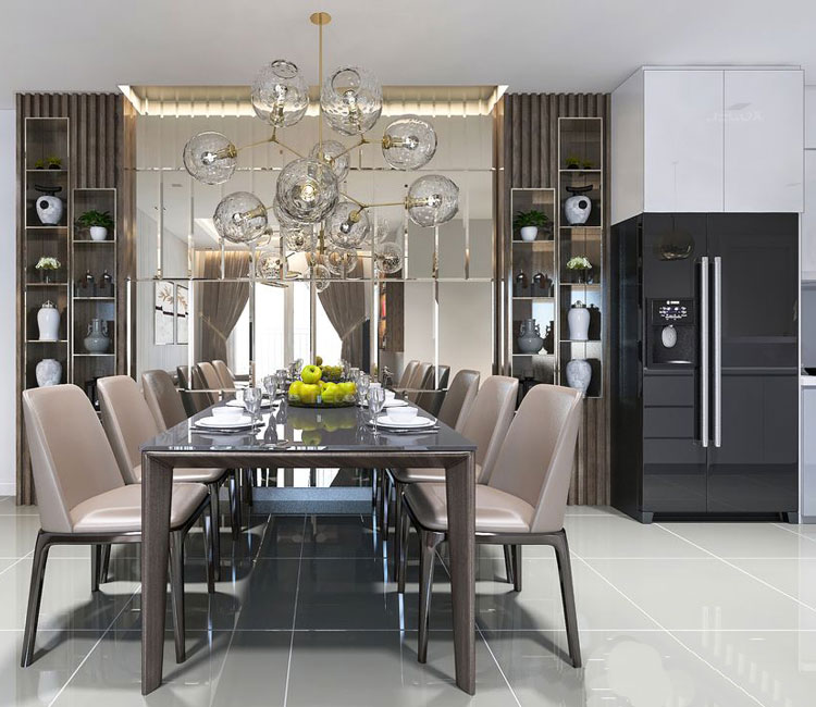 Thiết kế nội thất chung cư IMSPERIA SKY GARDEN 90m2- Chị Bình 6