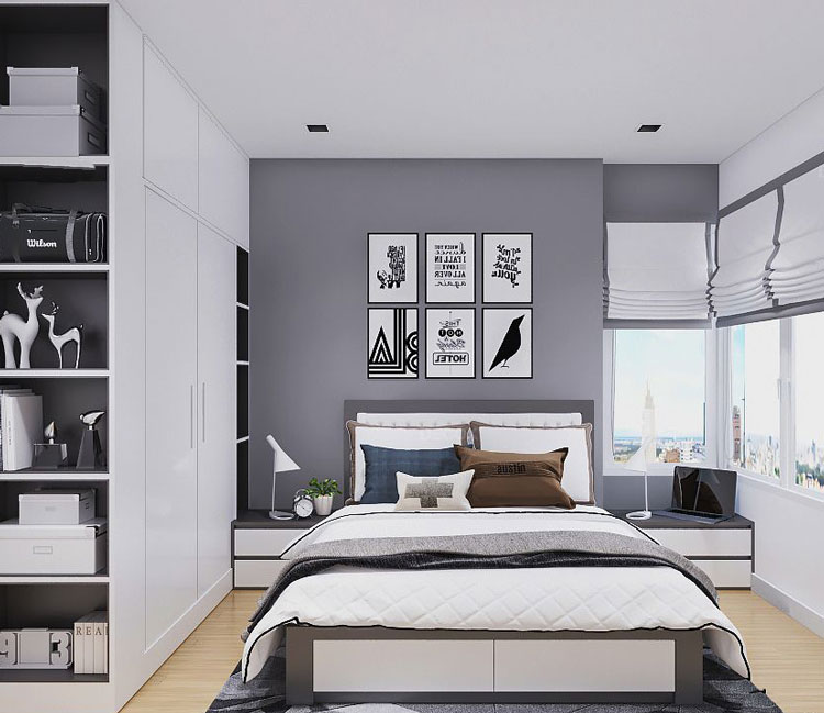 Thiết kế nội thất chung cư IMSPERIA SKY GARDEN 90m2- Chị Bình 9