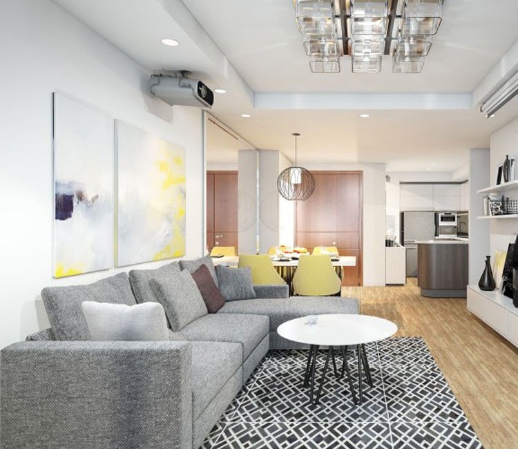 Thiết kế nội thất chung cư 97m2 Sail Tower - chị Dung 13