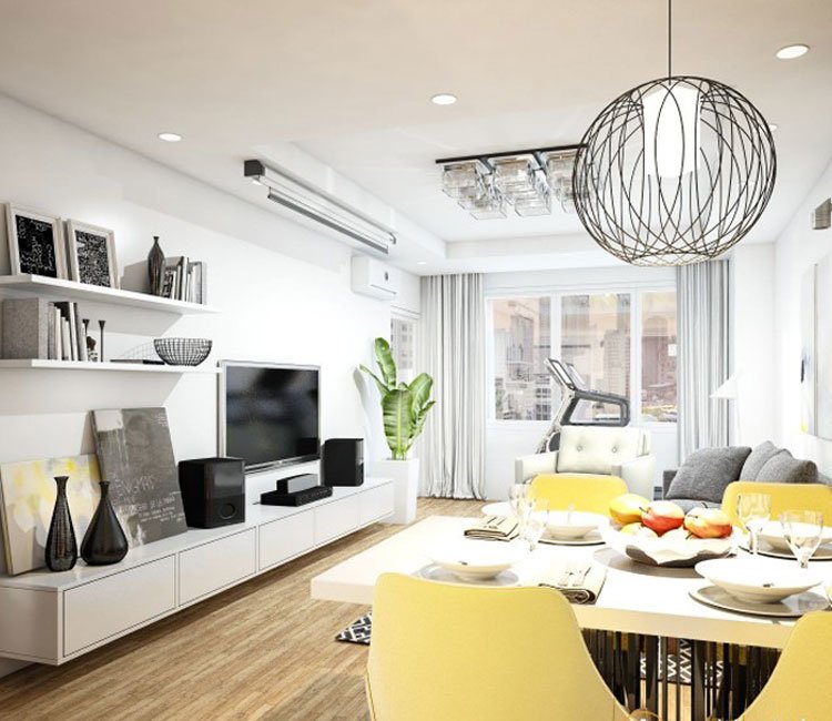 Thiết kế nội thất chung cư 97m2 Sail Tower - chị Dung 14