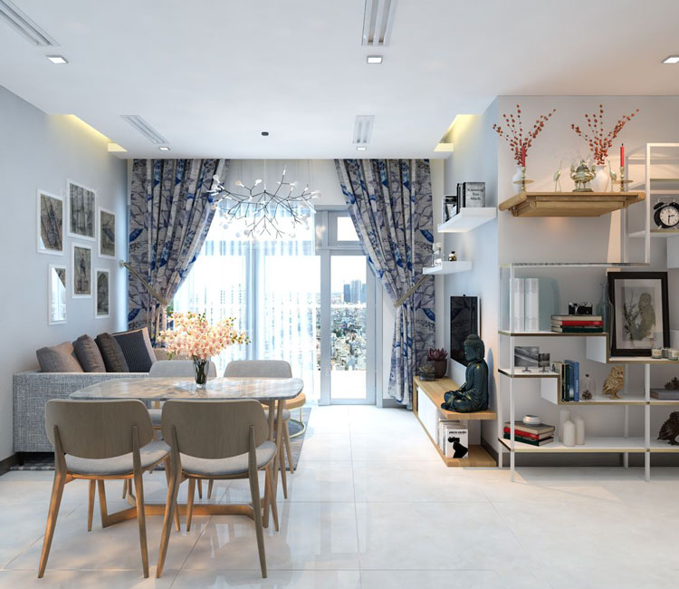 Thiết kế nội thất chung cư Complex Thống Nhất 65m2 – Anh Minh 1