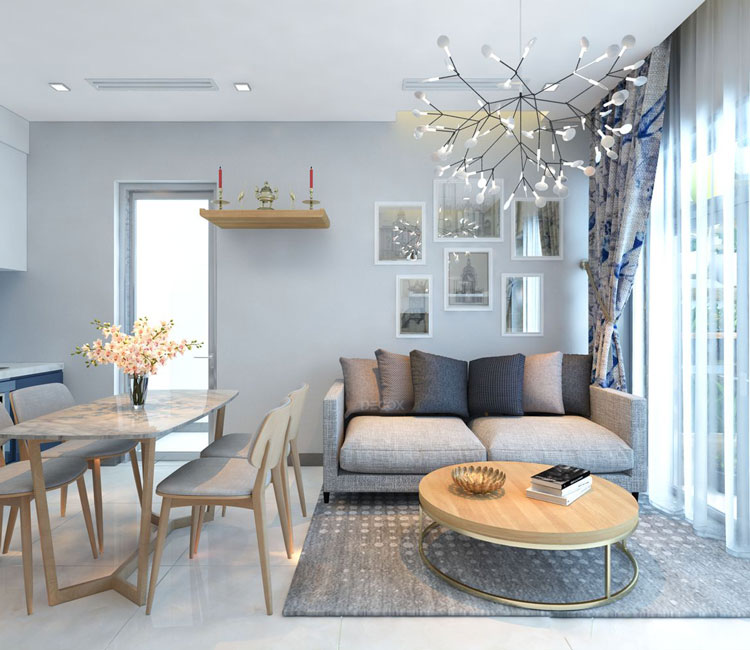 Thiết kế nội thất chung cư Complex Thống Nhất 65m2 – Anh Minh 13