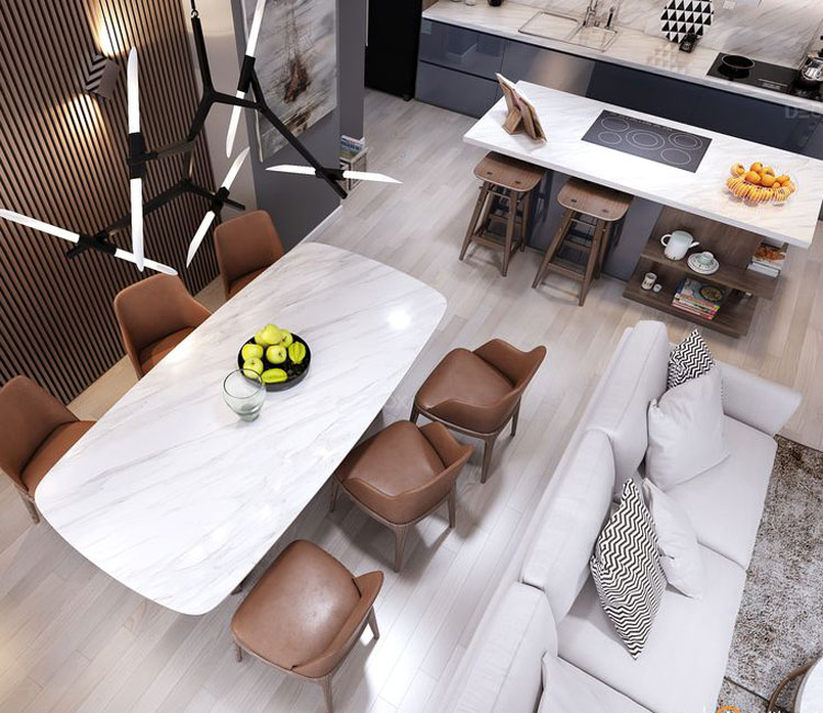 Thiết kế nội thất chung cư 85m2 Tân Tây Đô - Anh Cường 3