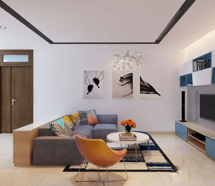 Thiết kế nội thất chung cư 89m2 - anh Hùng 17