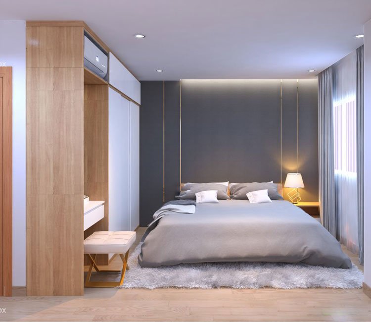 Thiết kế nội thất chung cư 302 Cầu Giấy 58m2 - Chị Thúy 7 thiet-ke-noi-that-chung-cu-320-cau-giay-chi-thuy (2)