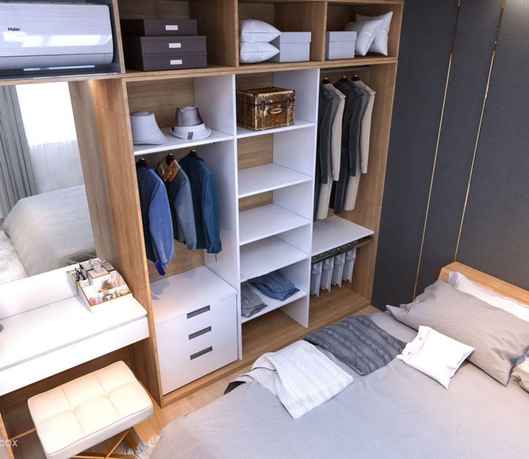 Thiết kế nội thất chung cư 302 Cầu Giấy 58m2 - Chị Thúy 10 thiet-ke-noi-that-chung-cu-320-cau-giay-chi-thuy (5)