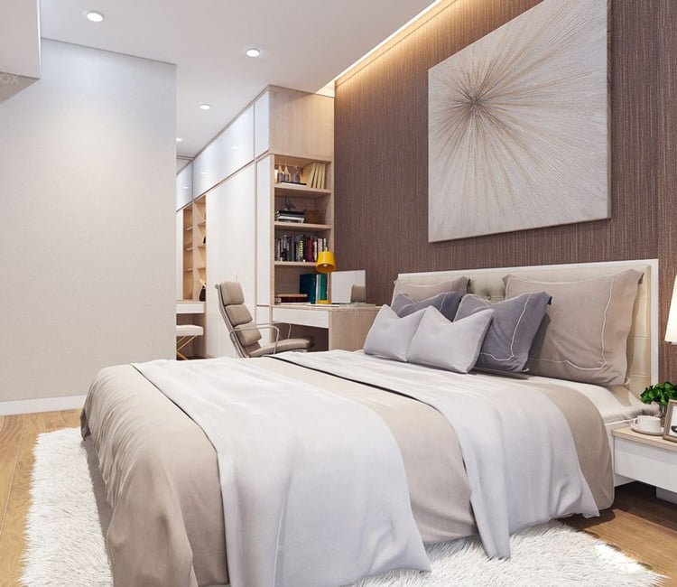 Thiết kế nội thất chung cư 68m2 Hà Thành Plaza - chị Linh 10