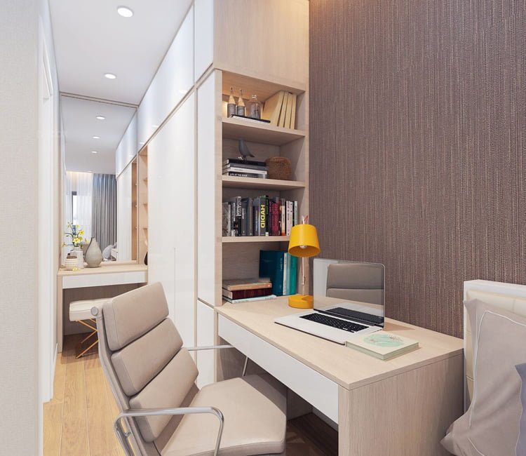 Thiết kế nội thất chung cư 68m2 Hà Thành Plaza - chị Linh 11