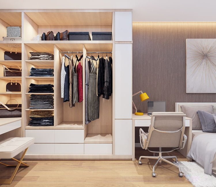 Thiết kế nội thất chung cư 68m2 Hà Thành Plaza - chị Linh 13