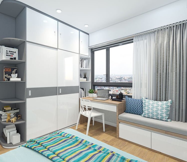 Thiết kế nội thất chung cư 68m2 Hà Thành Plaza - chị Linh 14