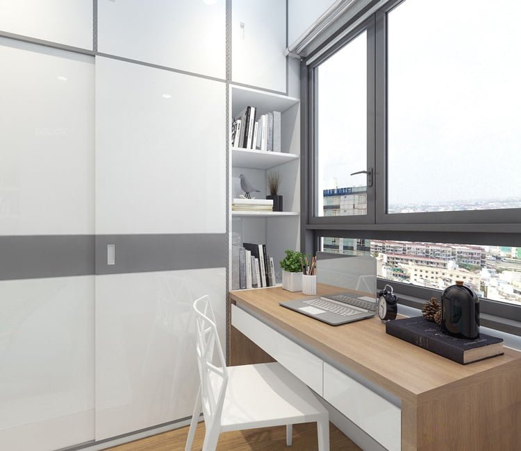 Thiết kế nội thất chung cư 68m2 Hà Thành Plaza - chị Linh 19