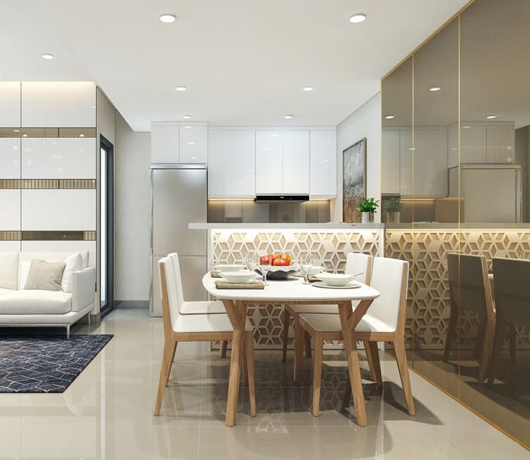 Thiết kế nội thất chung cư 68m2 Hà Thành Plaza - chị Linh 4