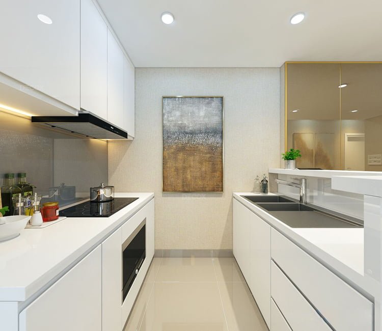 Thiết kế nội thất chung cư 68m2 Hà Thành Plaza - chị Linh 6