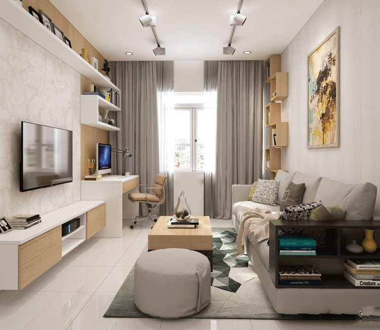 Thiết kế nội thất chung cư 72m2 Xuân Mai Complex - anh Nhân 2 Thiết kế nội thất chung cư 72m2 Xuân Mai Complex - anh Nhân 17