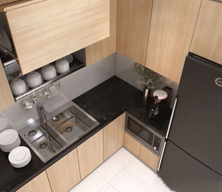 Thiết kế nội thất chung cư 72m2 Xuân Mai Complex - anh Nhân 8 Thiết kế nội thất chung cư 72m2 Xuân Mai Complex - anh Nhân 3