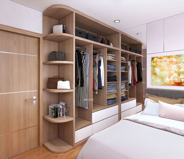 Thiết kế nội thất chung cư 75m2 Diamond House - chị Ngọc 13 Thiết kế nội thất chung cư 75m2 Diamond House - chị Ngọc 9