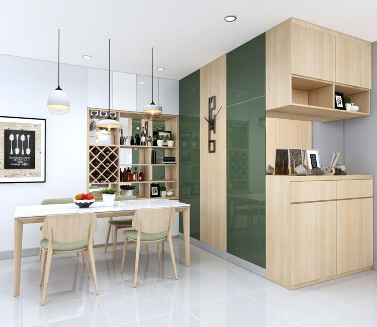 Thiết kế nội thất chung cư 75m2 Diamond House - chị Ngọc 4 Thiết kế nội thất chung cư 75m2 Diamond House - chị Ngọc 4