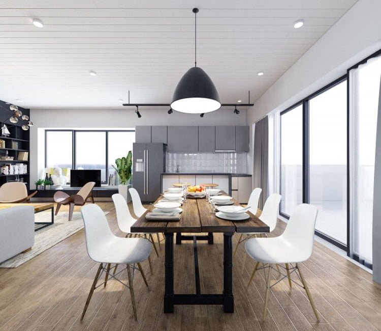 Thiết kế nội thất chung cư 77m2 Center Point - anh Quang 4 Thiết kế nội thất chung cư 77m2 Center Point - anh Quang 6