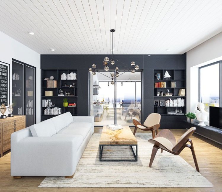 Thiết kế nội thất chung cư 77m2 Center Point - anh Quang 1 Thiết kế nội thất chung cư 77m2 Center Point - anh Quang 8