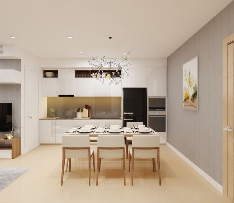 Thiết kế nội thất chung cư 83m2 OCT2 Bắc Linh Đàm - anh Mạnh 3