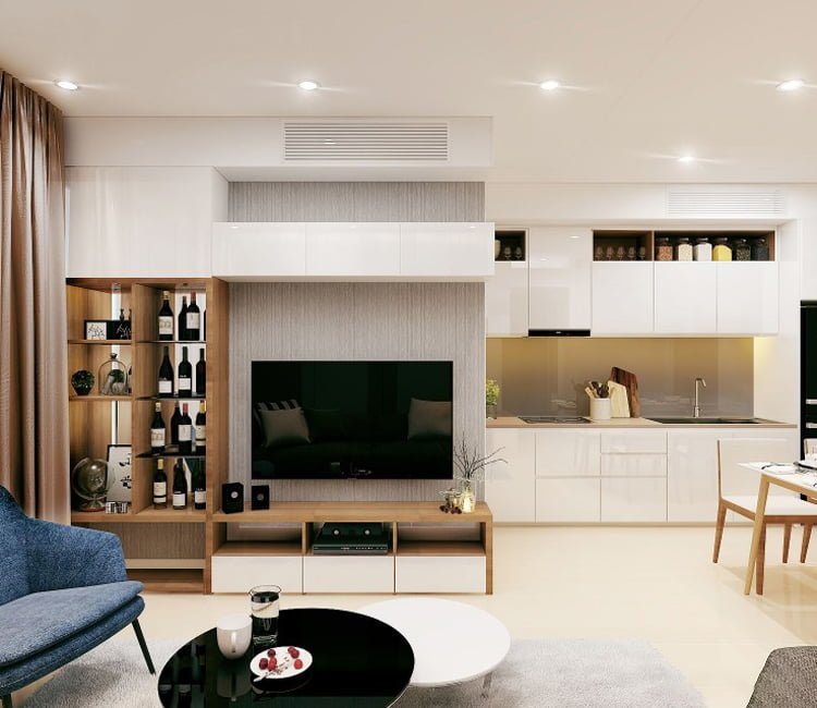 Thiết kế nội thất chung cư 83m2 OCT2 Bắc Linh Đàm - anh Mạnh 6