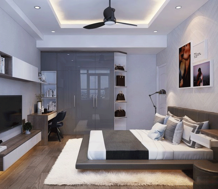 Thiết kế nội thất chung cư 88m2 Đại Kim, chị Trang 9 Thiết kế nội thất chung cư 88m2 Đại Kim - chi Trang 8